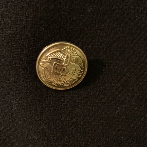 💕 Zara Navy Blue Peacoat Jacket with Gold Buttons - Picture 4 of 4